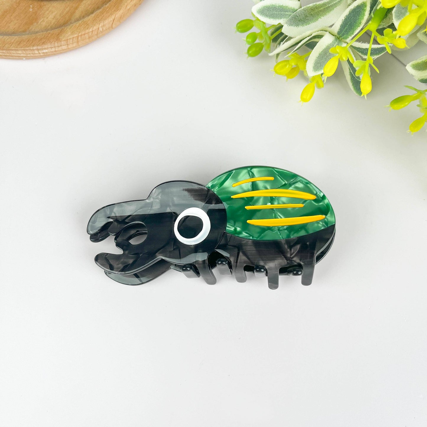 Beetle Acetate Claw Clip, Insect Hair Clip