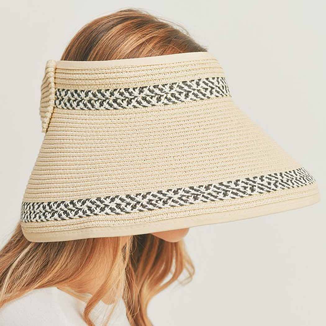 TWO PATTERNS LINE ROLL UP SUN VISOR