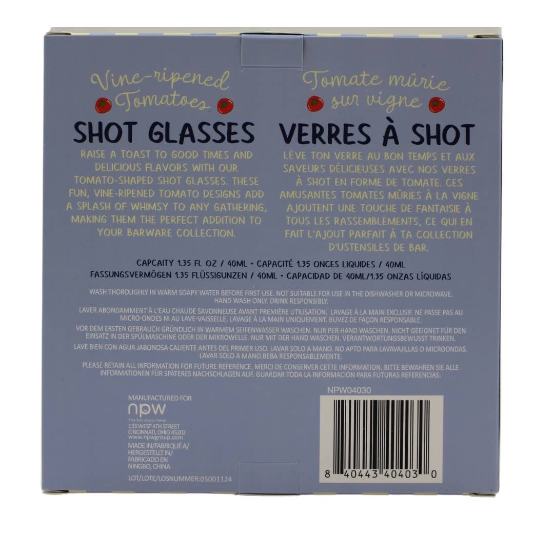 Tomato Vine Ripened Shot Glasses - The Feral Market
