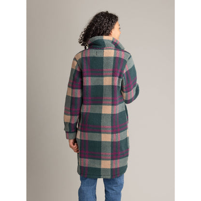 Women's Ainsley Long Sherpa Button Coat