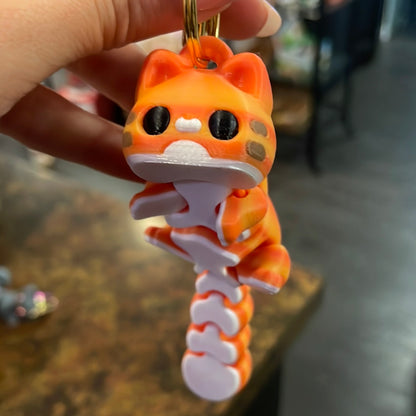 3D Printed Bubble Kitty Keychain