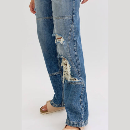 Low Baggy Jean with Front Seam