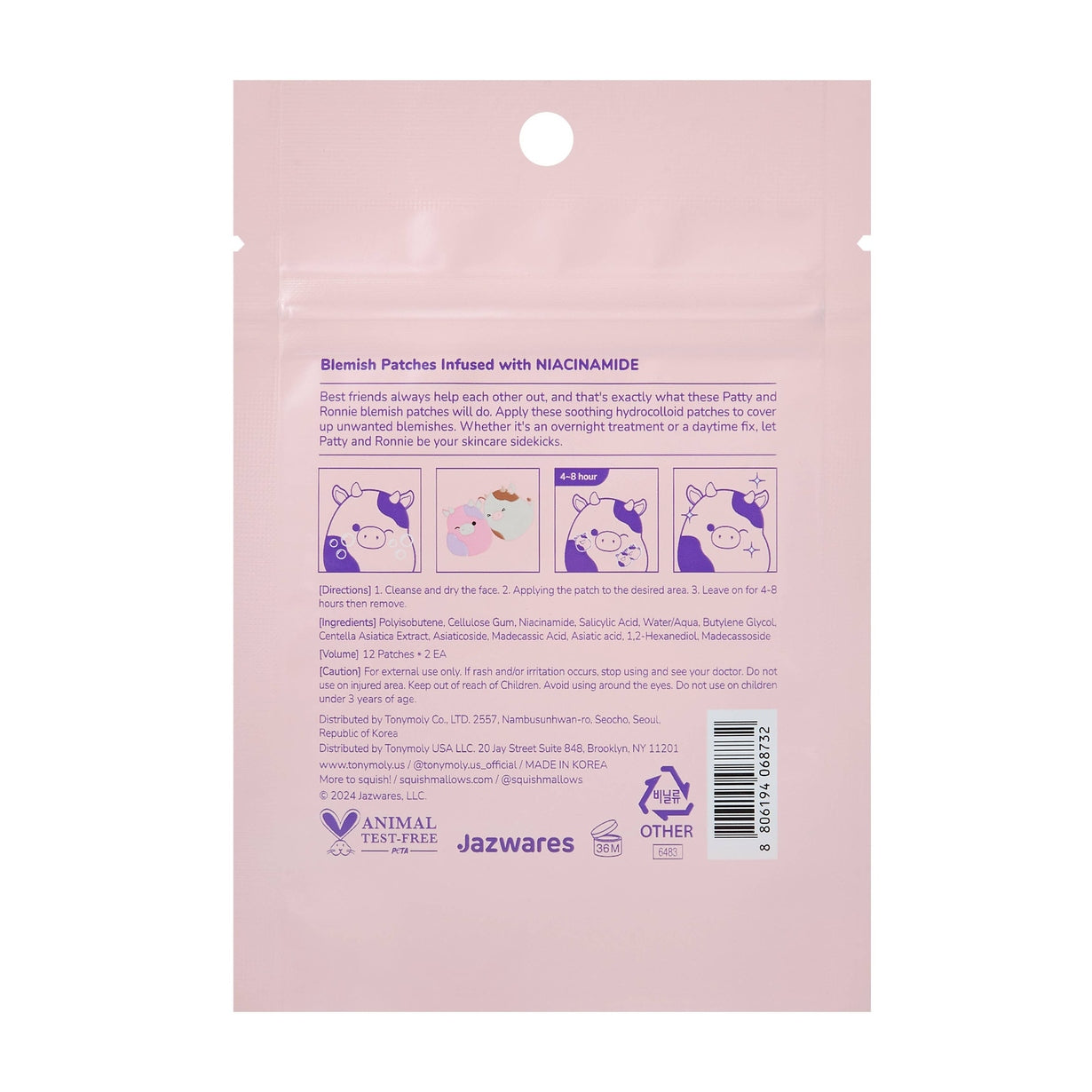 Squishmallows x TONYMOLY Blemish Patches - The Feral Market