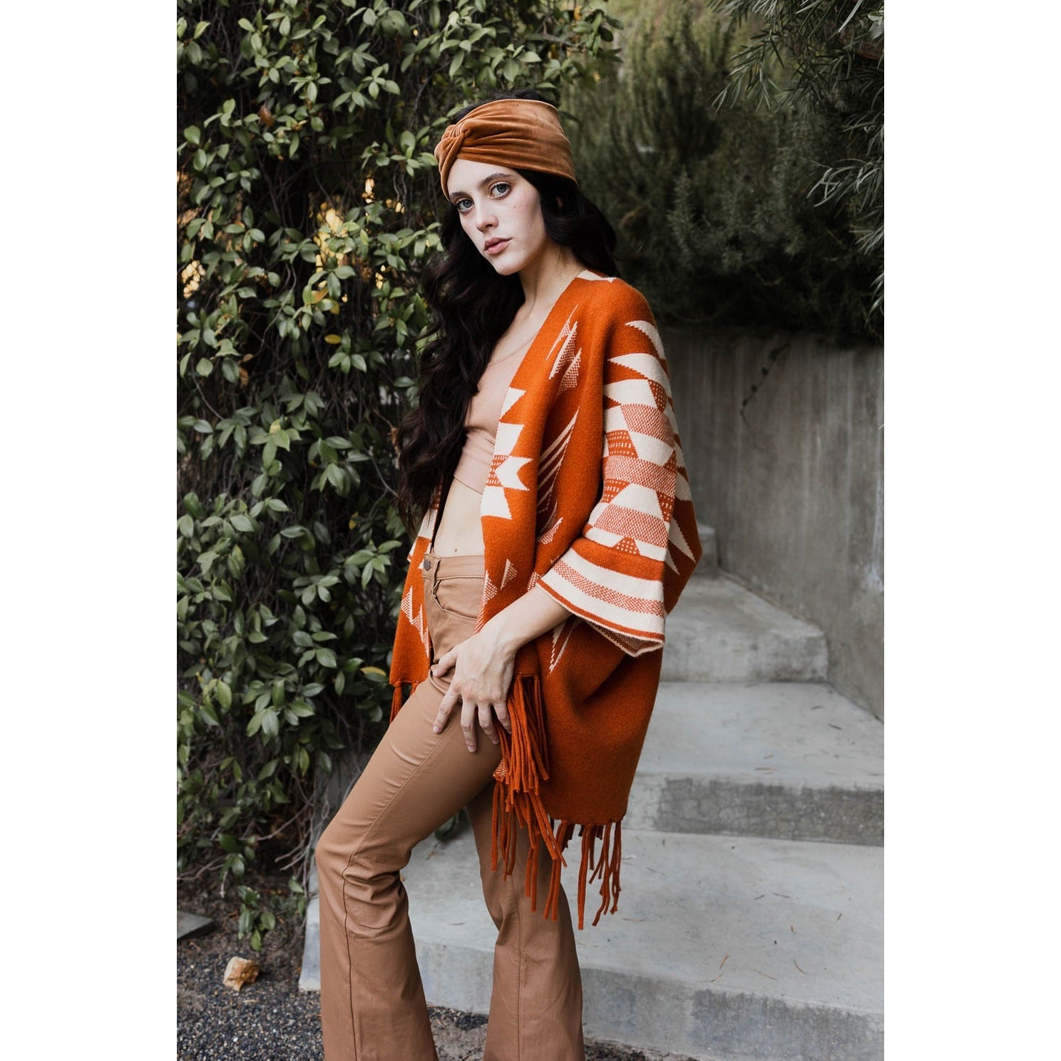 Aztec Luxe Fringed Ruana – The Feral Market