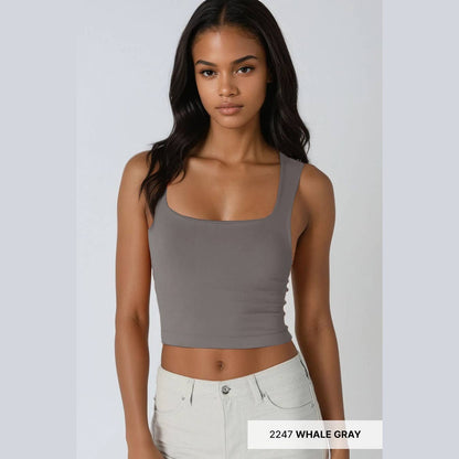 Clean Line Square Neck Top