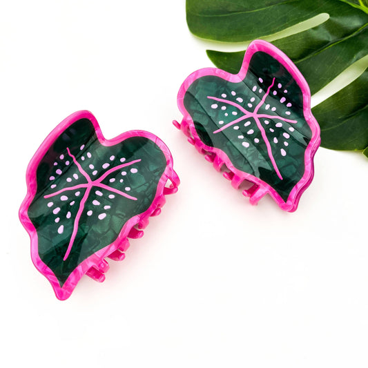 Green Leaf Hair Claw Clip - The Feral Market