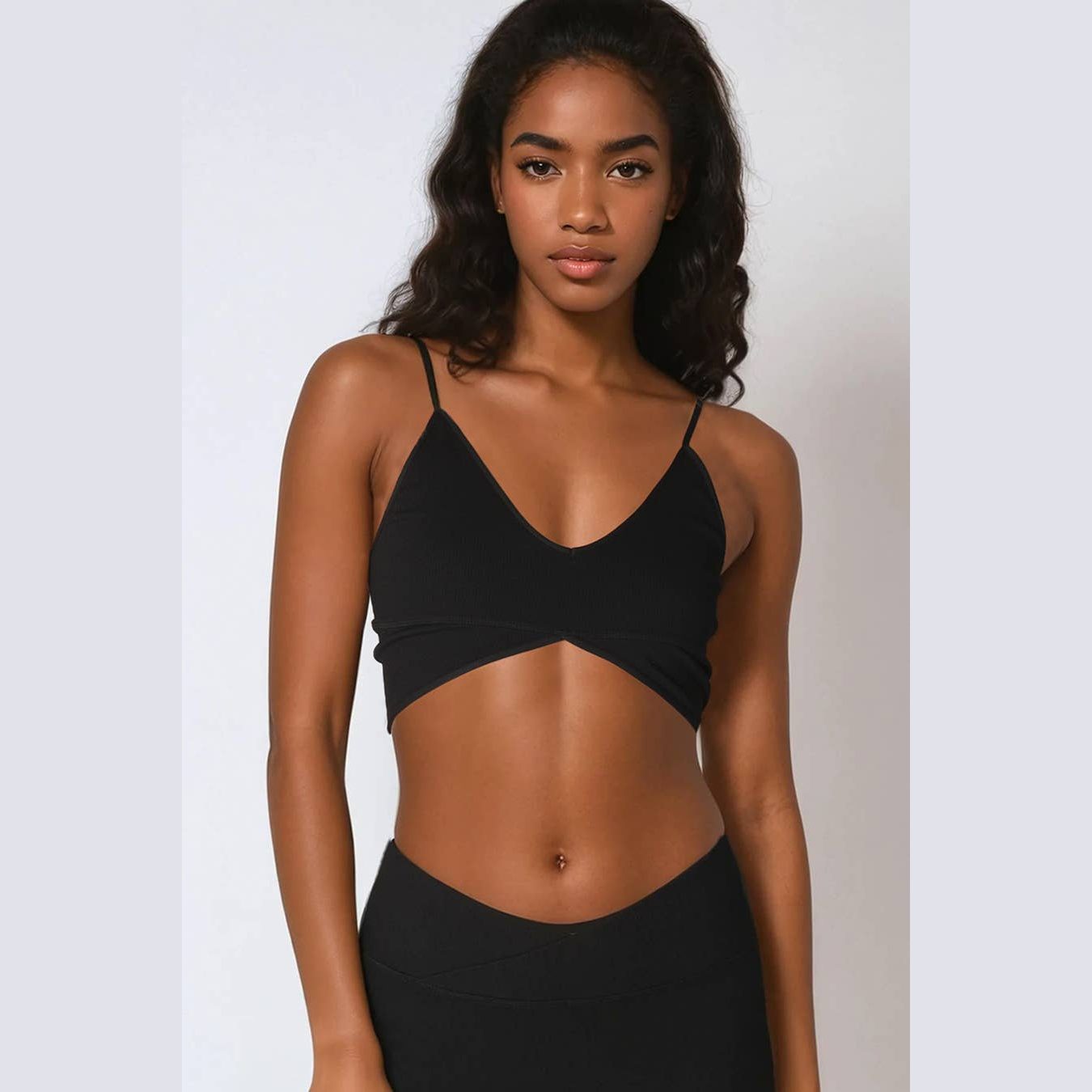 Ribbed Triangle Bralette