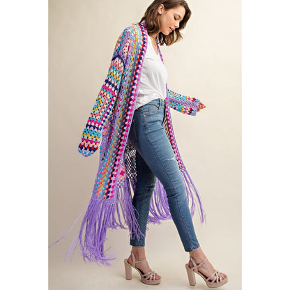 Penelope Multi Crochet Duster