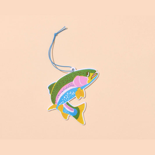 Trout Air Freshener - Watermelon Scent - Fisherman, Fishing, River, Fish