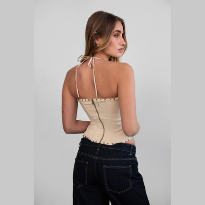 CLEMENTINE Stretch Embroidered Western Bustier Corset Top - The Feral Market