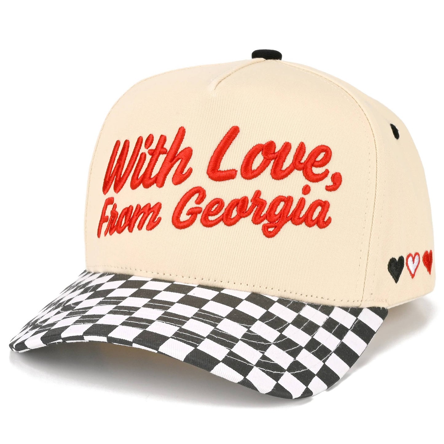 C.C WITH LOVE FROM 'State' Letter on Two Tone Trucker Hat