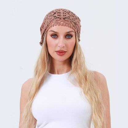 Crochet Bandana Shawl – Soft Cotton Summer Wrap - The Feral Market
