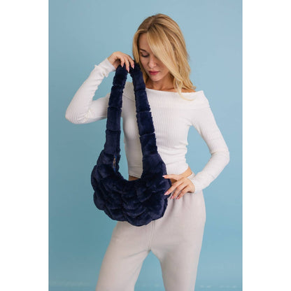 Plush Cloud Knit Cross Body Bag