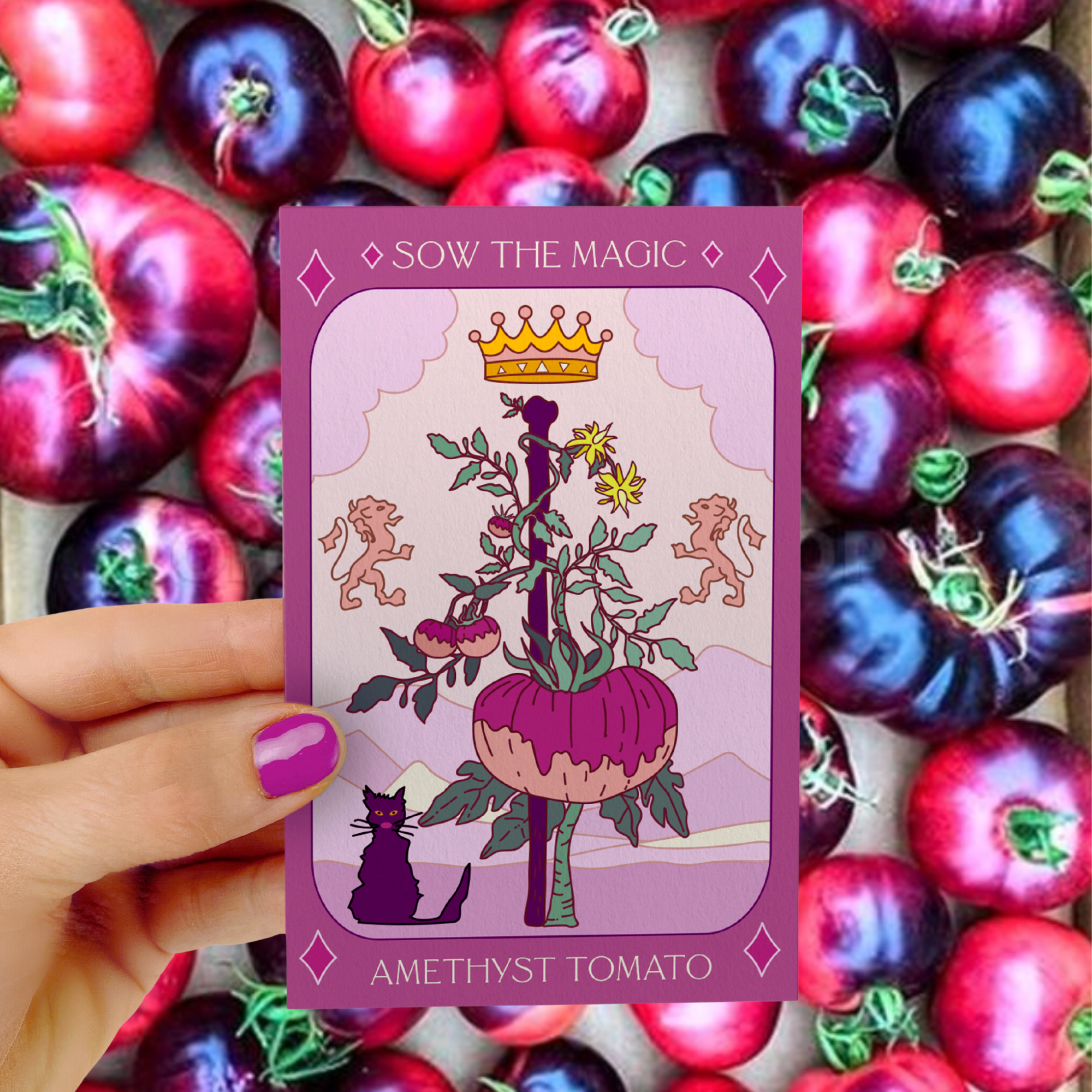 The Feral Market Amethyst Jewel Tomato Seed Packet - Thumbnail 5