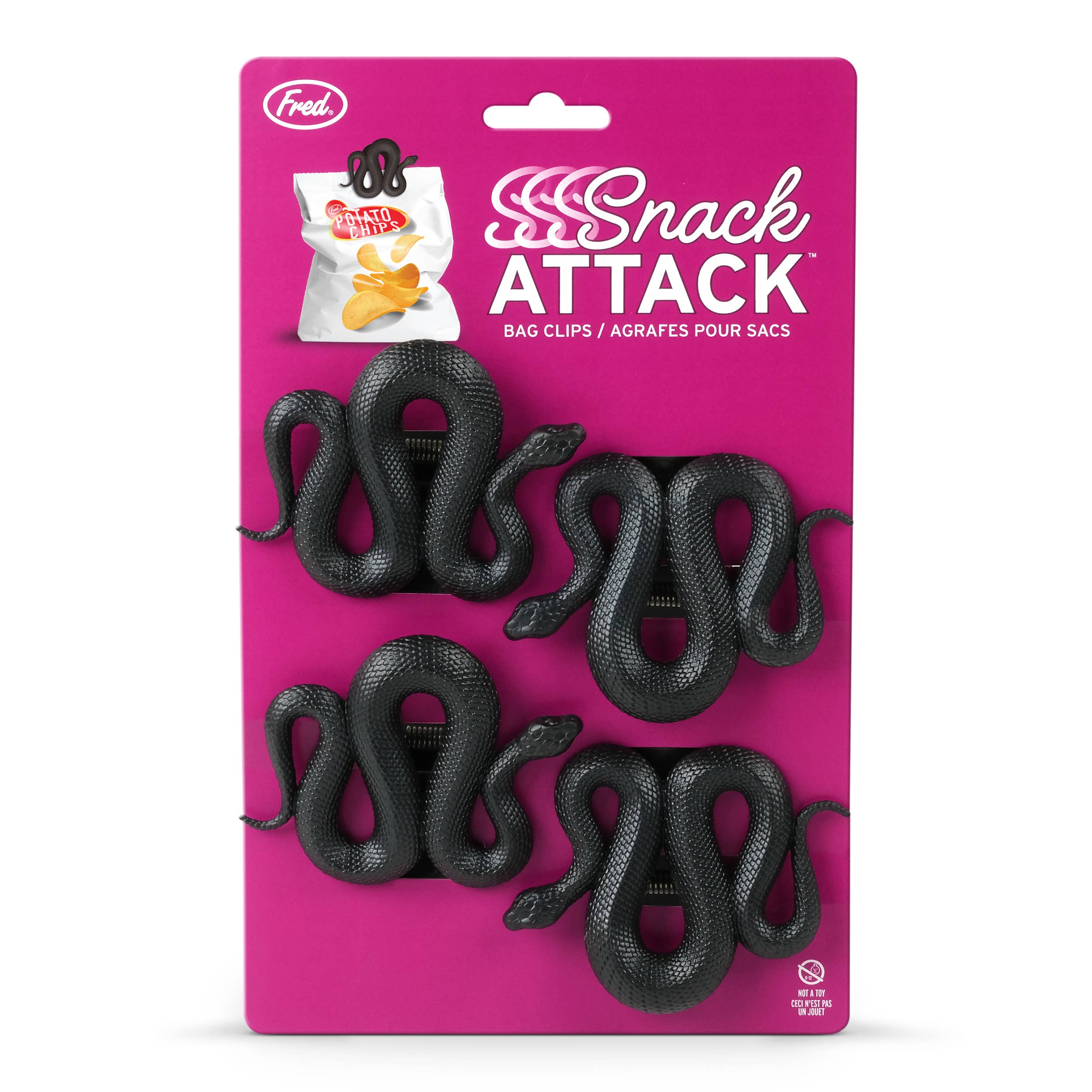 SSSSNACK ATTACK - Snake Bag Clips