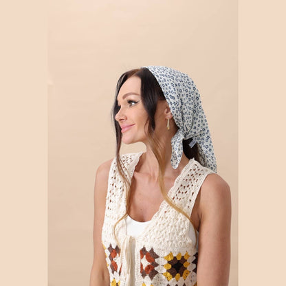 Boho Printed Neck Scarf – Lightweight & Breathable - The Feral Market