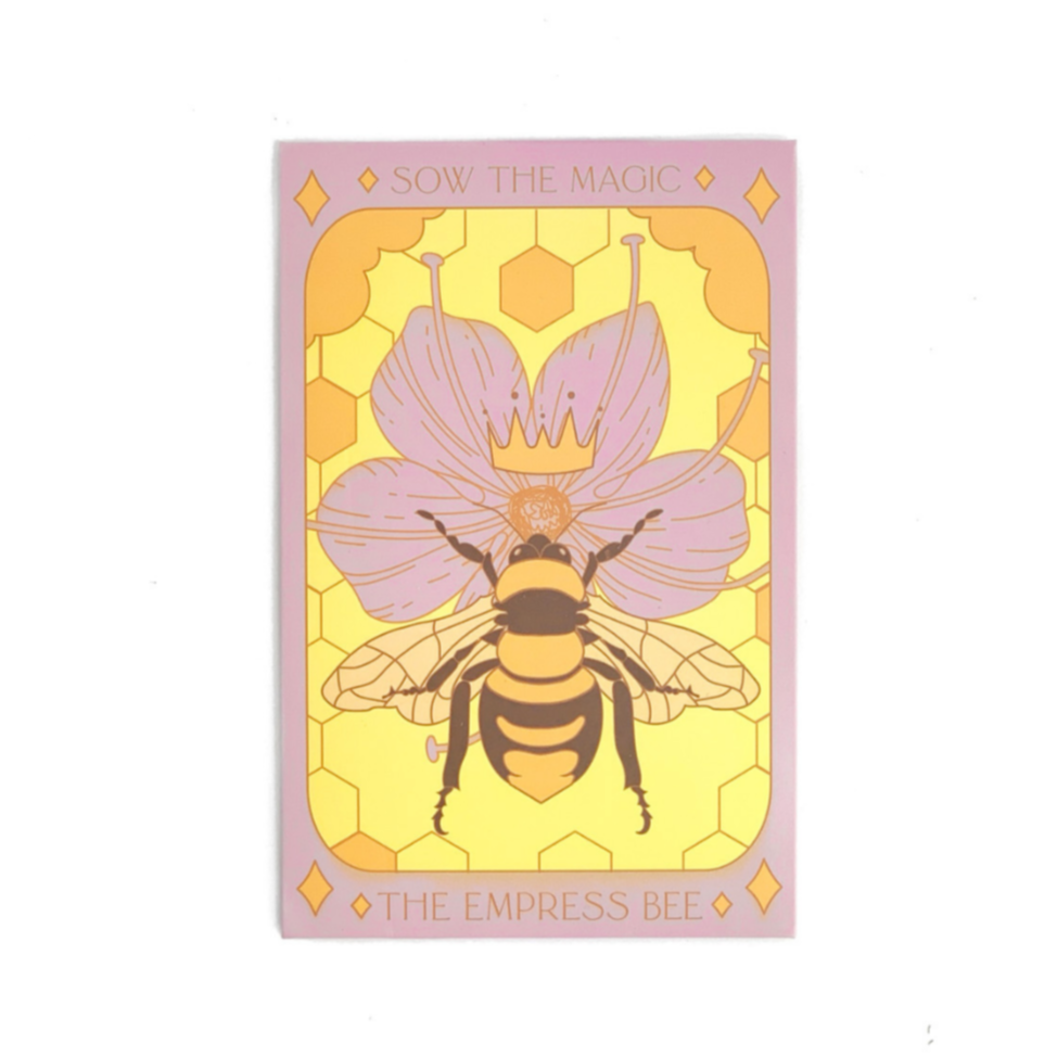 The Empress Bee Tarot Garden + Gift Seed Packet - Thumbnail 3