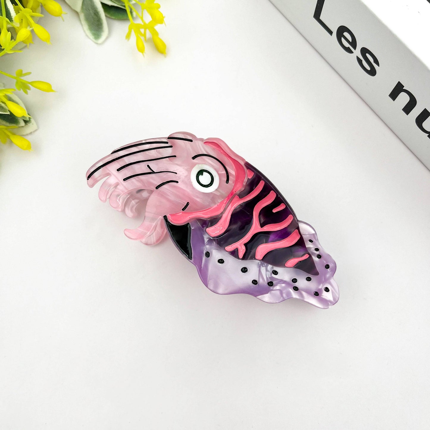 Marine Animal Hair Clip, Jellyfish Squid Claw Clip