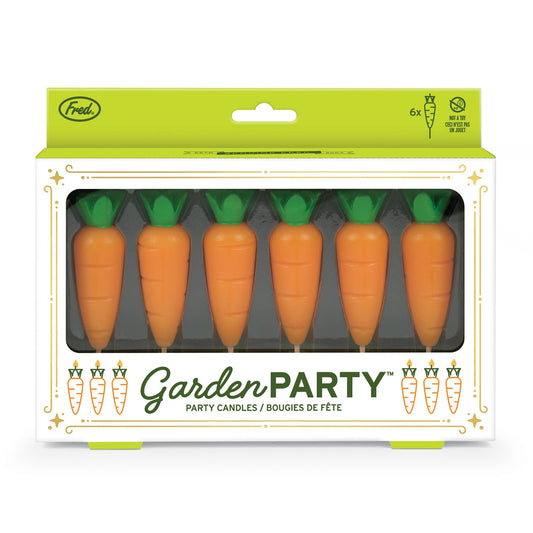 GARDEN PARTY Carrot Candles - Set of 6