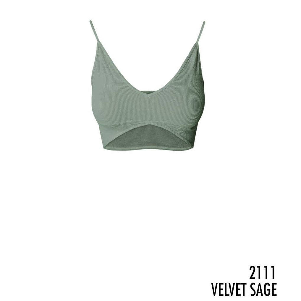 Ribbed Triangle Bralette