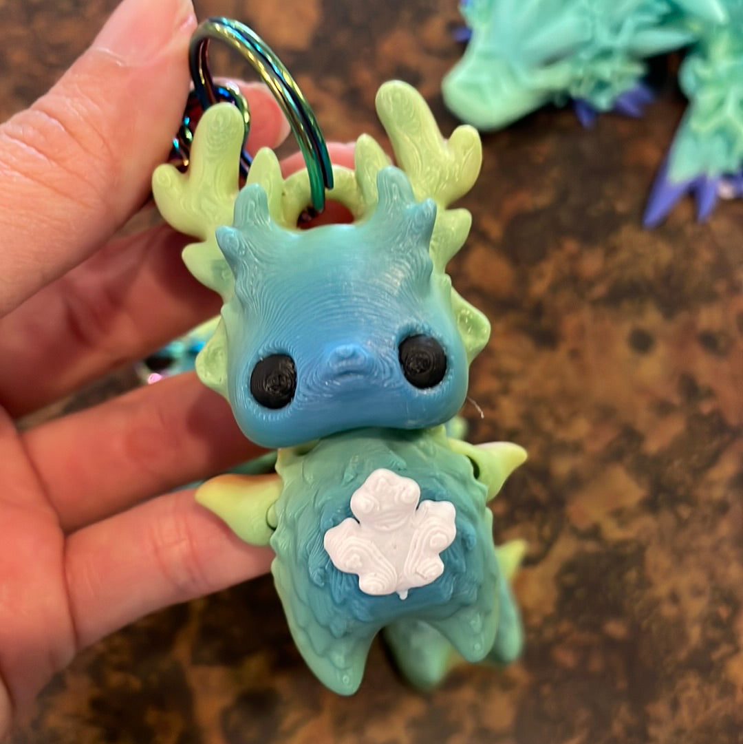 3D Printed Cute Deer Pixie Keychain