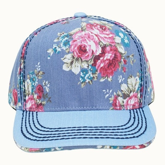 Bouquet Denim Baseball Cap