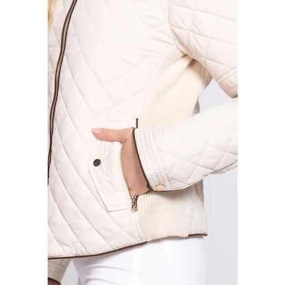 Rib Quilted Padded Jacket