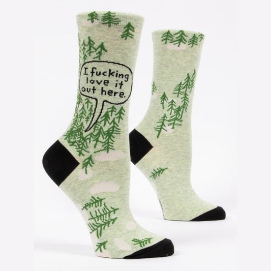 Fucking Love It Woods Crew Socks