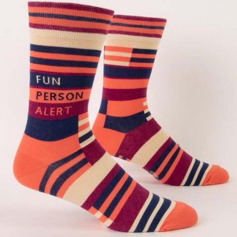 Fun Person Alert Men's Socks