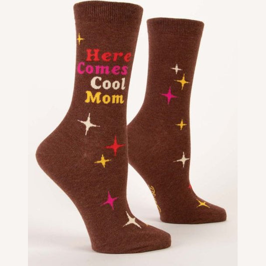 Here Comes Cool Mom Women's Crew Socks