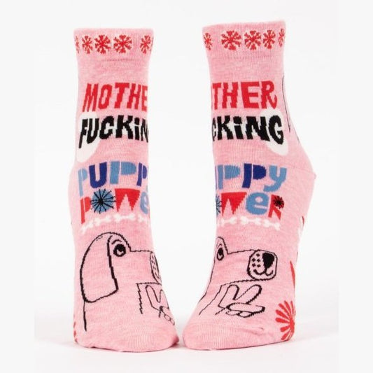 MF'in Puppy Power Ankle Socks