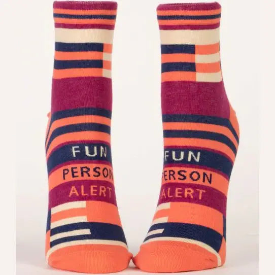 Fun Person Alert Crew Socks