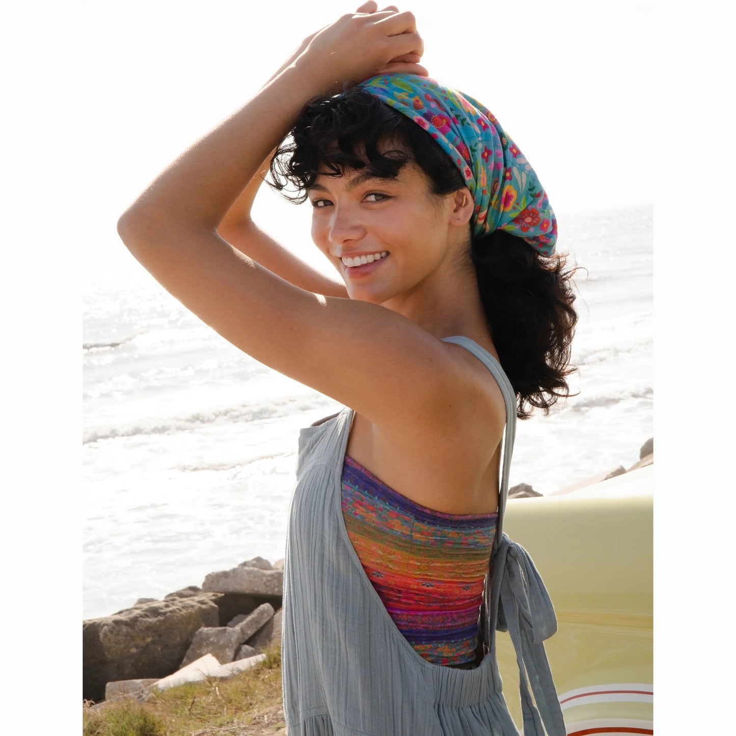 Full Boho Bandeau® Headband - Rainbow Borders