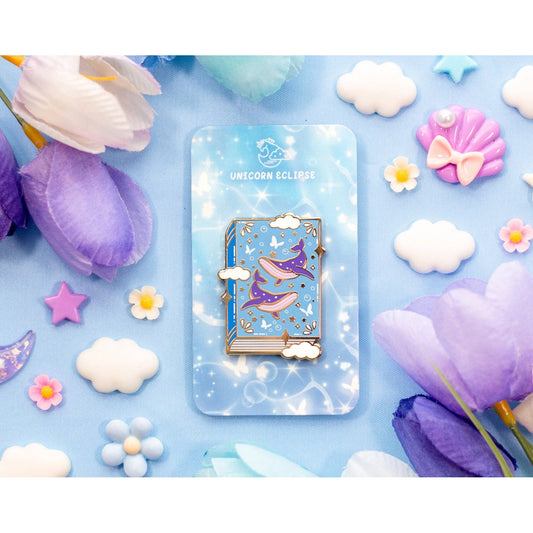 Whale Book Enamel Pin - The Feral Market