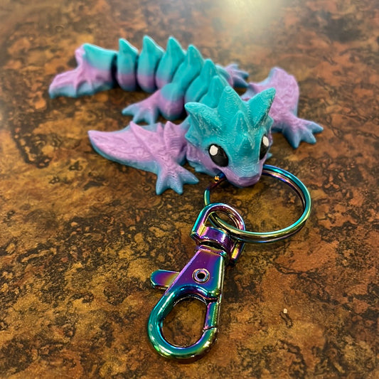 3D Printed Baby Dragon Keychain