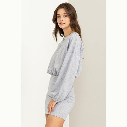 Long Sleeve French Terry Dress