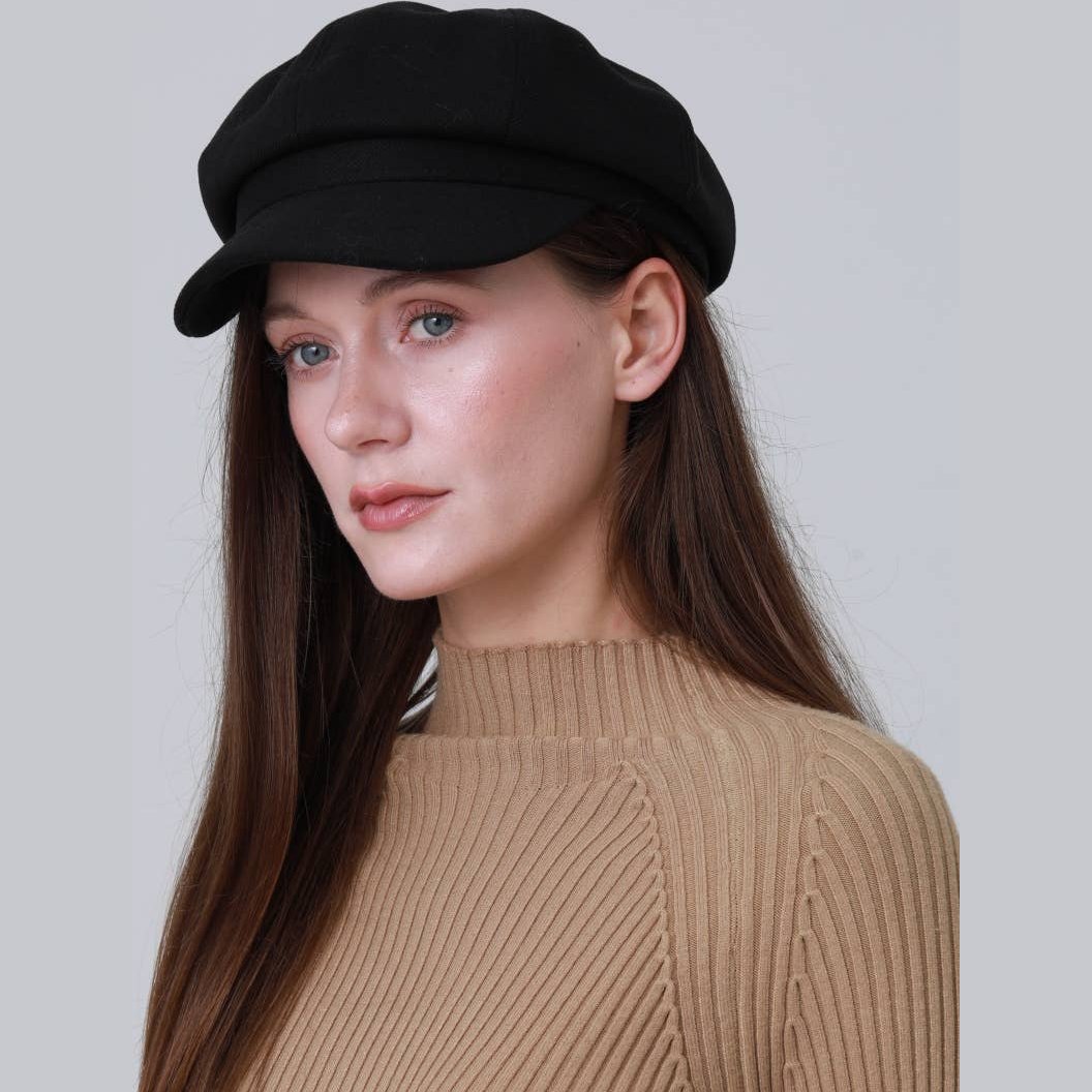 British Vintage Octagonal Cap – Military Cadet Style Hat