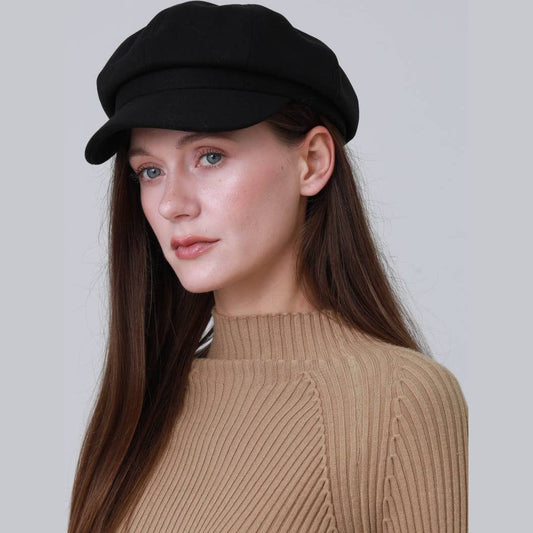 British Vintage Octagonal Cap – Military Cadet Style Hat