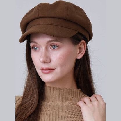 British Vintage Octagonal Cap – Military Cadet Style Hat