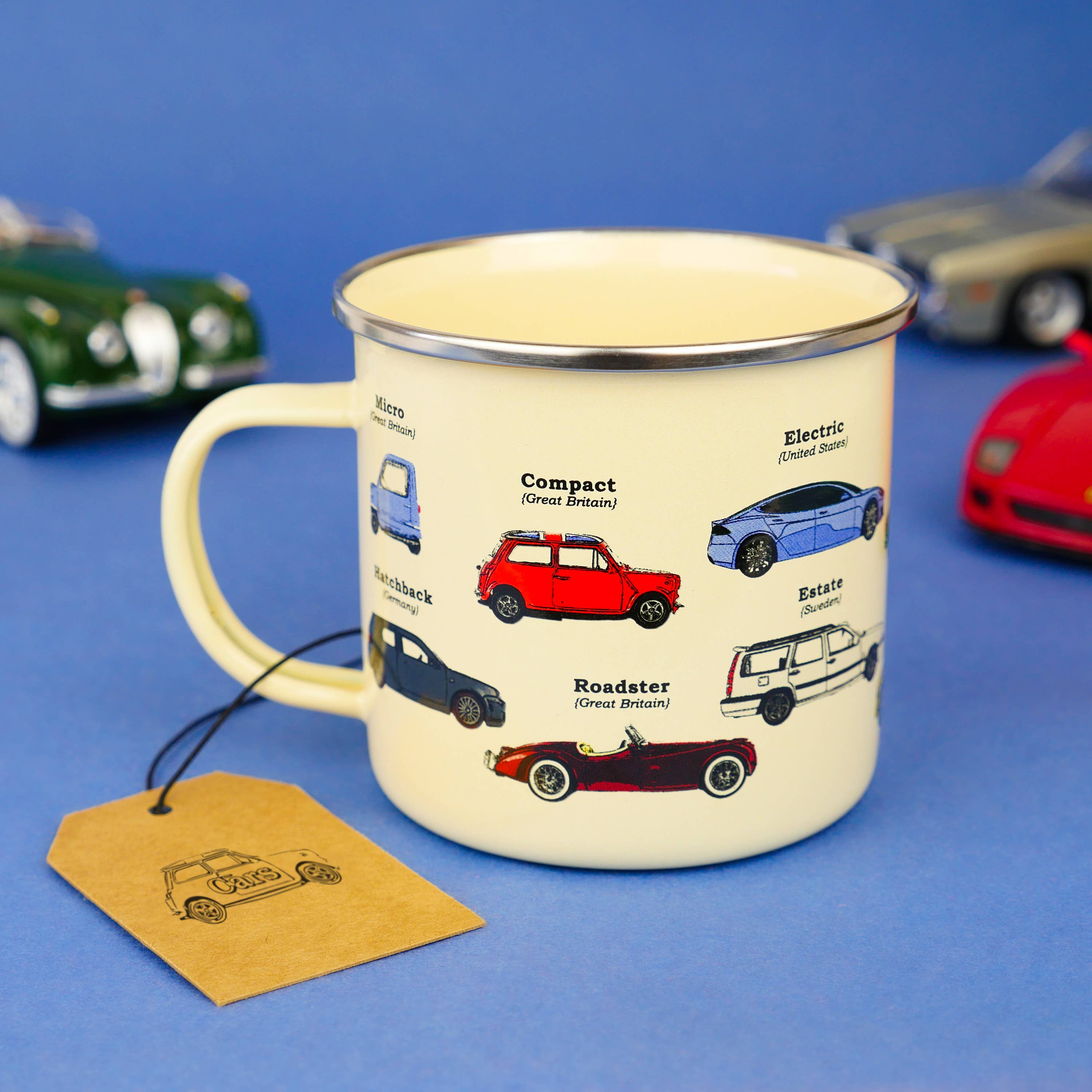 Car Ecologie Enamel Mug - Thumbnail 4