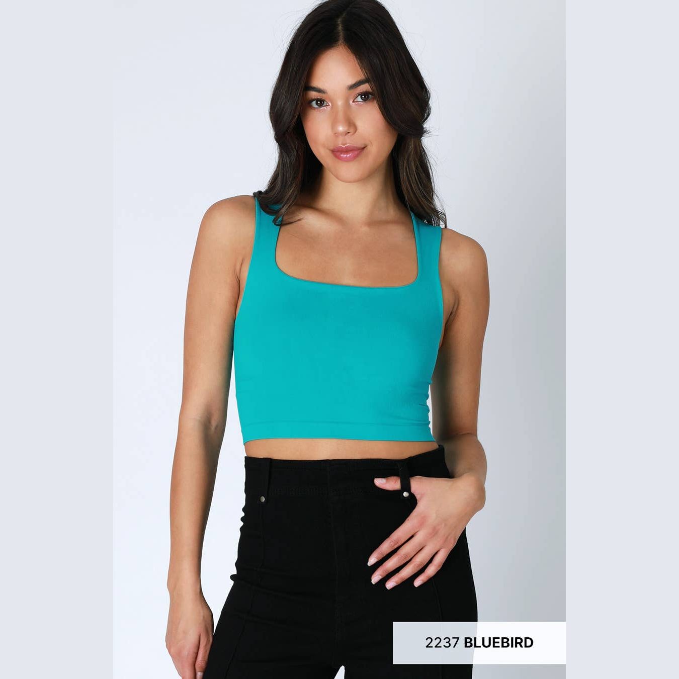 Clean Line Square Neck Top