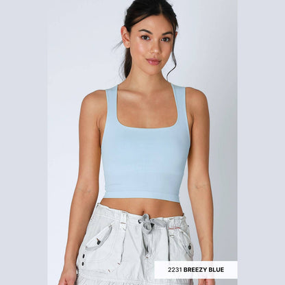 Clean Line Square Neck Top