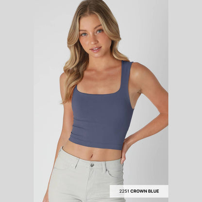 Clean Line Square Neck Top