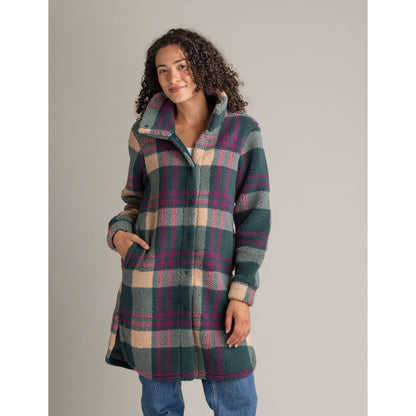 Women's Ainsley Long Sherpa Button Coat