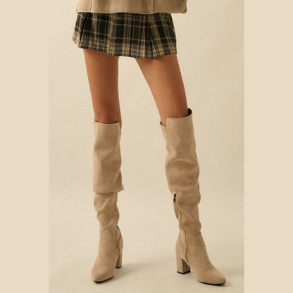 Plaid Flannel Pleated Mini Skort