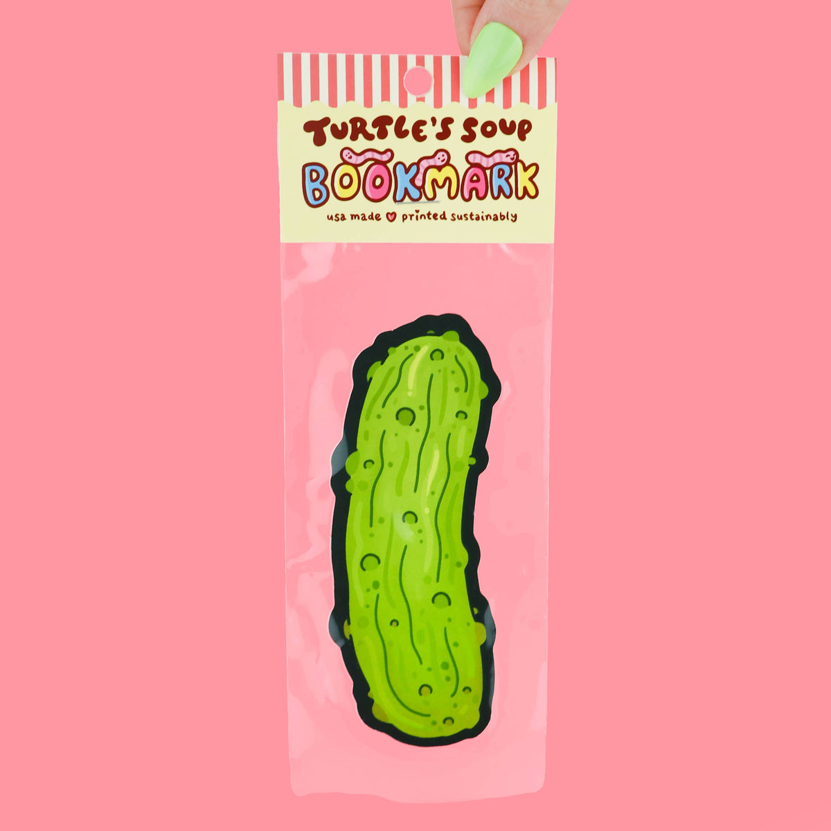 Juicy Dill Pickle Reader Gift Bookmark - The Feral Market