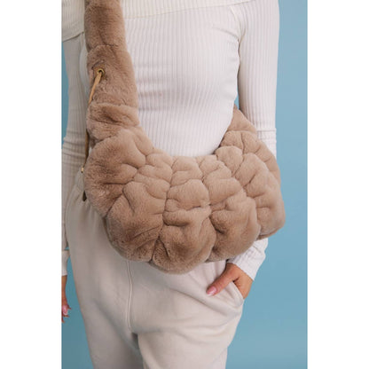 Plush Cloud Knit Cross Body Bag