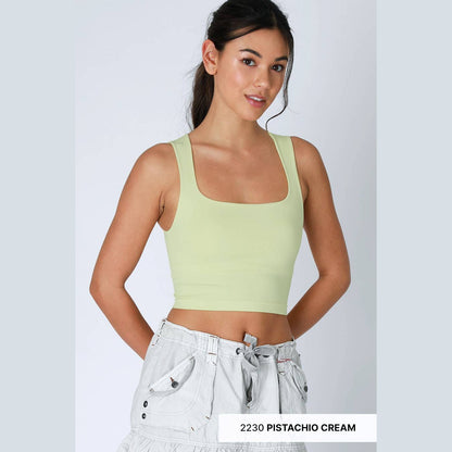 Clean Line Square Neck Top