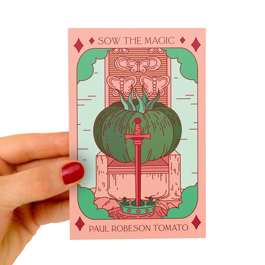 Paul Robeson Tomato Tarot Seed Packet