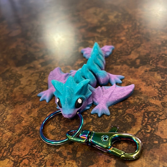 3D Printed Baby Dragon Keychain *MERMAID*